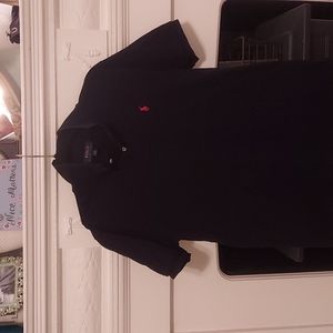 Polo-Black pique